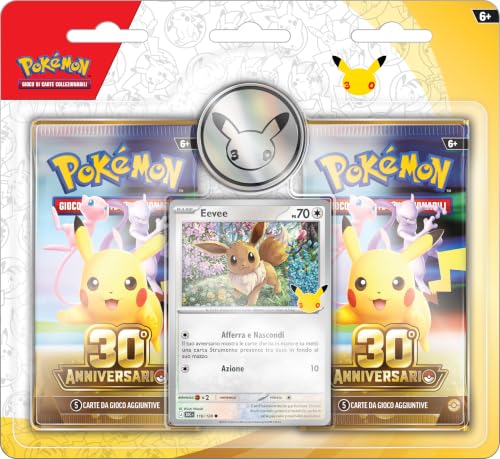Confezione da due buste dell’espansione 30° Anniversario del GCC Pokémon