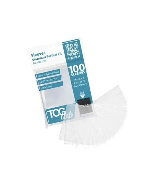TCGLAB - BUSTE PROTETTIVE STANDARD 100 - PERFECT FIT 50µm - ULTRA CLEAR - (TL006)