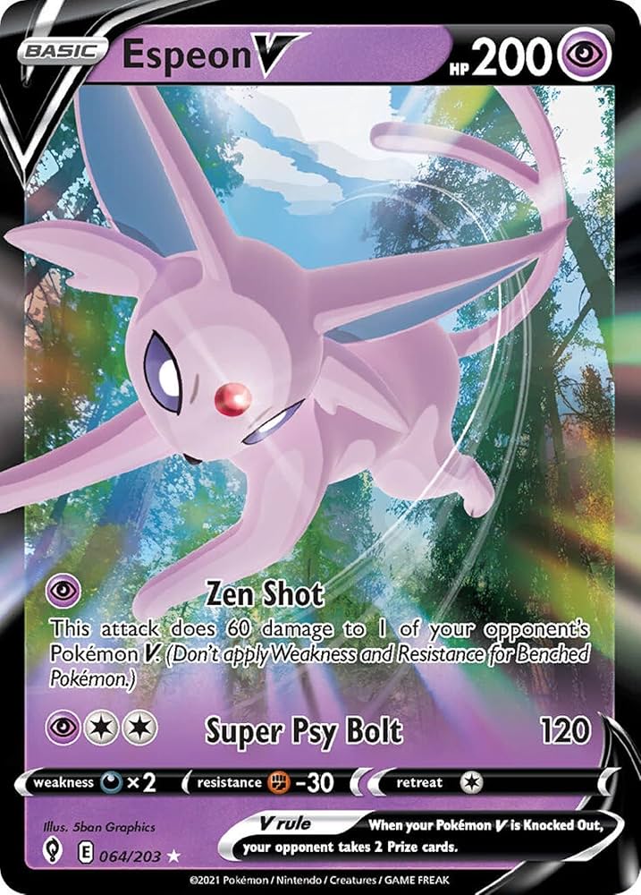 Pokémon Tin da Collezione Eroi V: Espeon-V (ENG)